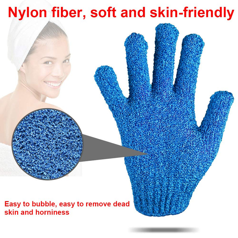 Duufin 14 Pairs Exfoliating Gloves Body Scrubber Bath Gloves Body Scrubbing Glove for Shower, Spa, Massage and Dead Skin Cell Remover - BeesActive Australia