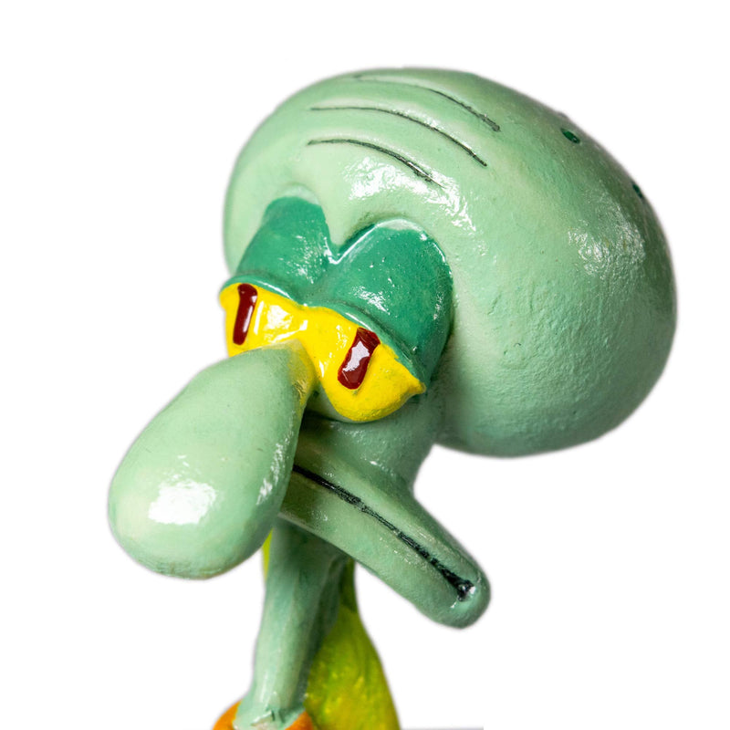 Penn-Plax Squidward Aquarium Resin Décor Ornament - Bring a Little Bikini Bottom and Spongebob to Your Tank - Stands 6.75" high - BeesActive Australia