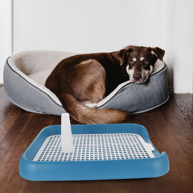 LUOZZY Training Pad Holde Mesh Dog Toilet Dog Potty Tray Anti-Slide Dog Toilet for Pet Supplies, Blue - BeesActive Australia