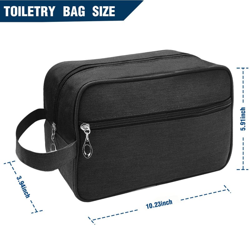 Toiletry Bag for Men Travel Wash Bags for Men Spacious Black Waterproof Shaving, Gym, Make up Bag for Men & Women - BeesActive Australia