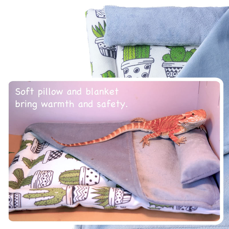 MRREPTILE Bearded Dragon Bed Blanket, Reptile Sleeping Bag, Ideal for Bearded Dragon Leopard Gecko Tank or Cage - BeesActive Australia