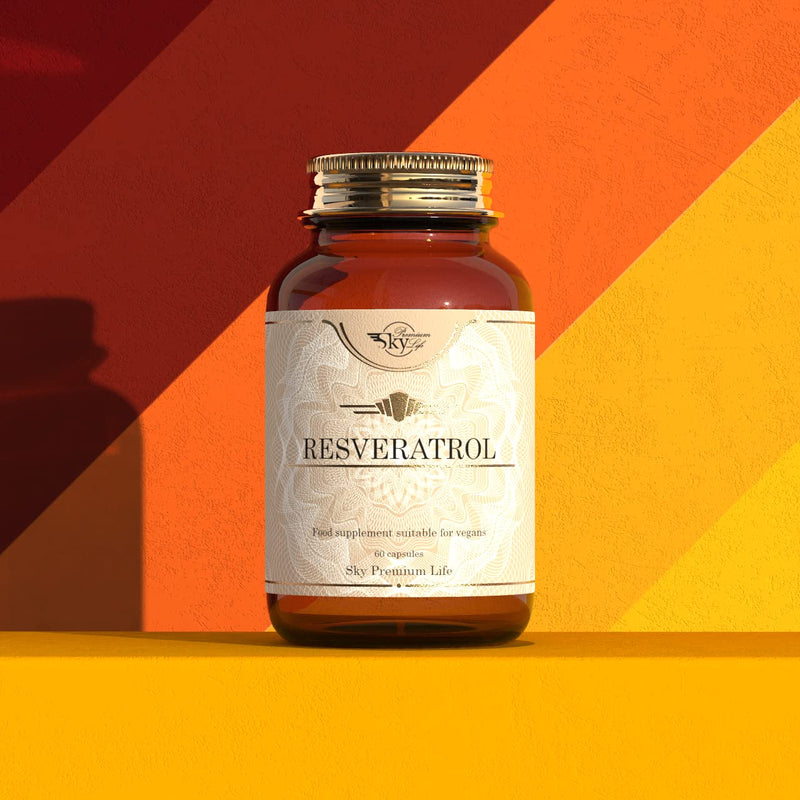 Sky Premium Life Resveratrol Supplements - 60 Resveratrol Supplements Capsules | Vegan Trans Resveratrol Capsules | 2 Month Supply - BeesActive Australia