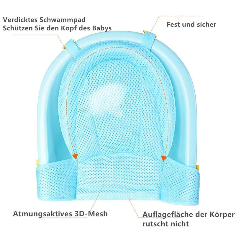 VOARGE Baby Bath Insert Seat, Newborn Shower Mesh for Bathtub, Adjustable Comfortable Bathtubs, for Newborn Baby and Toddler Baby Bath Accessories - BeesActive Australia