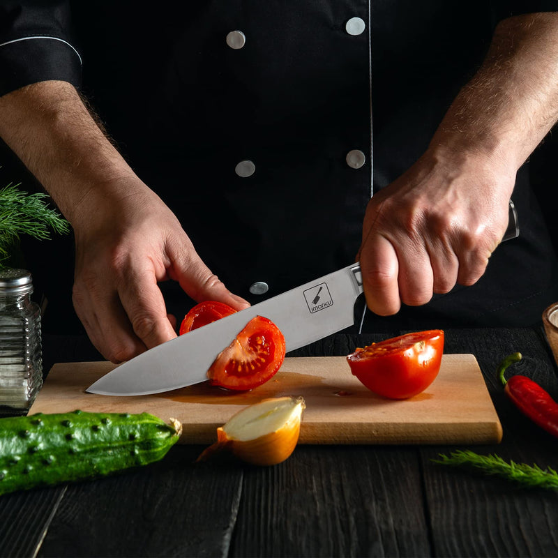 imarku Japanese Chef Knife - Pro Kitchen Knife 8 Inch Chef's Knives High Carbon Stainless Steel Sharp Paring Knife with Ergonomic Handle, Useful Kitchen Gadgets 2023 - BeesActive Australia