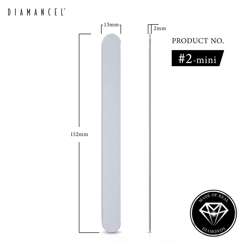 Diamancel Luxury Diamond Nail File – #2 Medium Grit - For Most Average Thickness Fingernails (Regular Size) (Travel Size) - BeesActive Australia