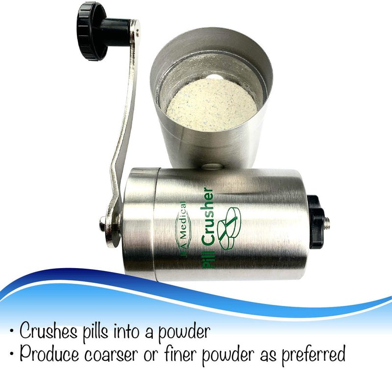 JFA Medical Pill Grinder/Crusher - Crushes Multiple Tablets/Pills into a fine Powder - BeesActive Australia