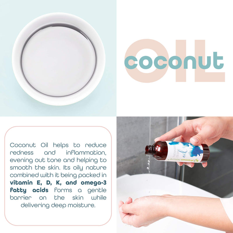 Fractionated Coconut Oil Massage Oil - Cold Pressed Pure MCT Oil Carrier Oil for Essential Oils Mixing Dry Skin Moisturizer Natural Carrier Baby Oil for Face Hair & Body Therapeutic Aromatherapy 4 oz - BeesActive Australia