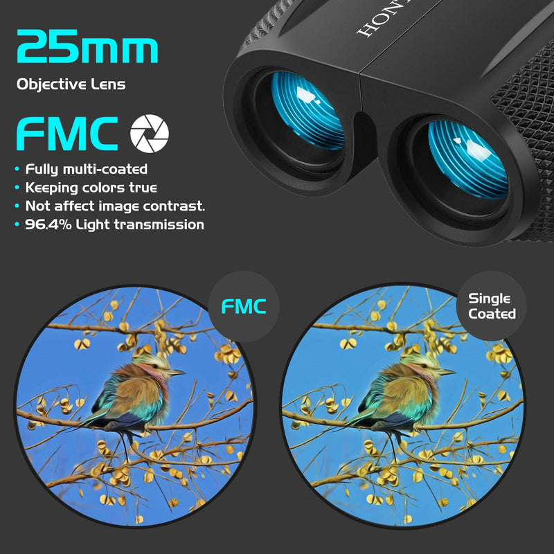 Hontry Binoculars for Adults and Kids, 10x25 Compact Binoculars for Bird Watching, Theater and Concerts, Hunting and Sport Games - BeesActive Australia
