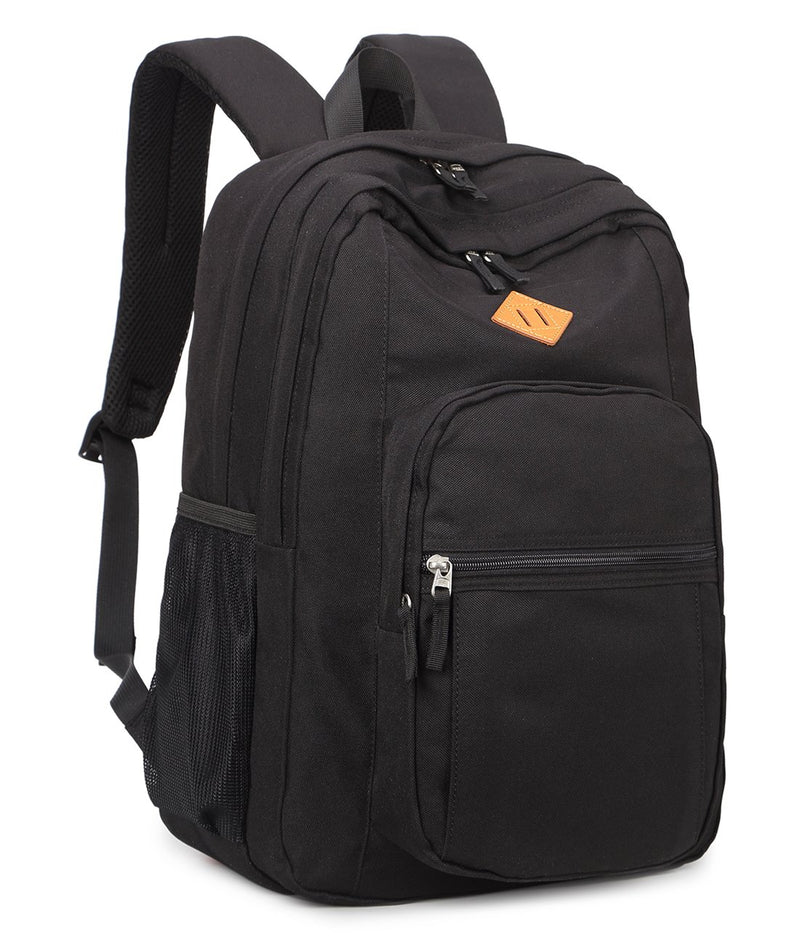 Abshoo Classical Basic Travel Backpack For School Water Resistant Bookbag Black - BeesActive Australia