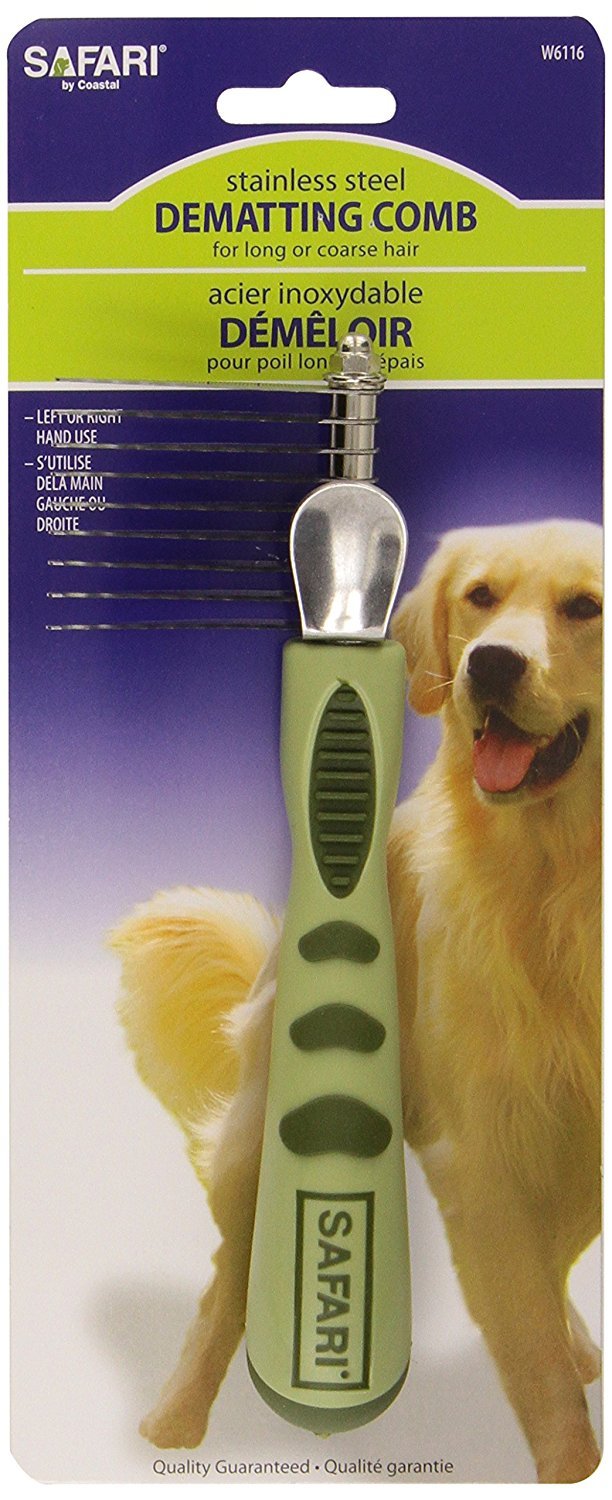 Safari Dog De-Matting Comb, Stainless Steel with Soft Handle, 2-Pack - BeesActive Australia