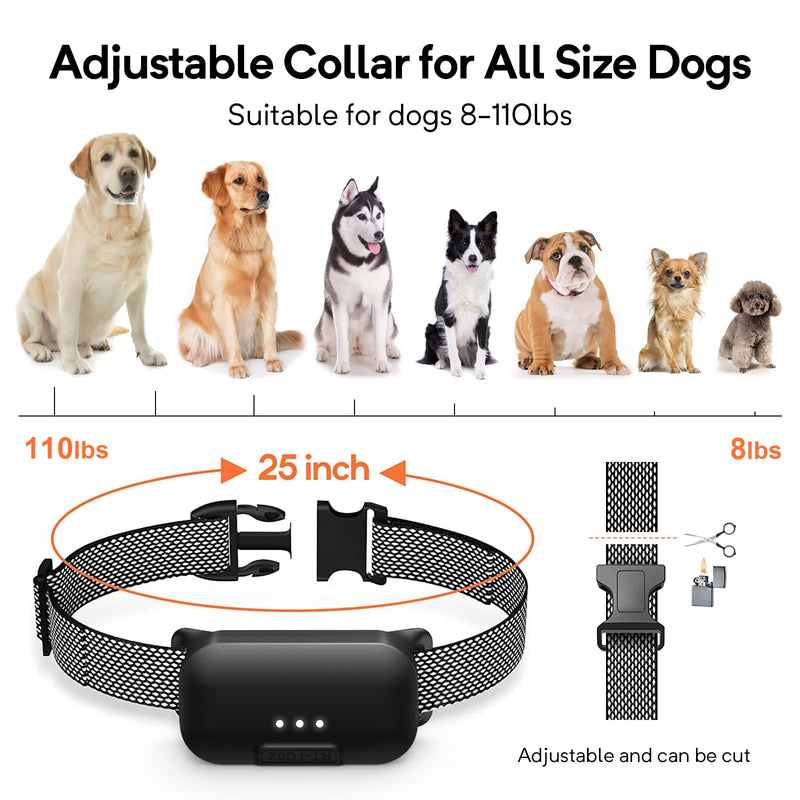 BUUOC Dog Training Collar with Remote 2000Ft, Electric Dog Shock Collar with 3 Safe Training Modes, Beep, Vibration and Shock, Waterproof Shock Collar for Large Medium Small Dogs… White - BeesActive Australia