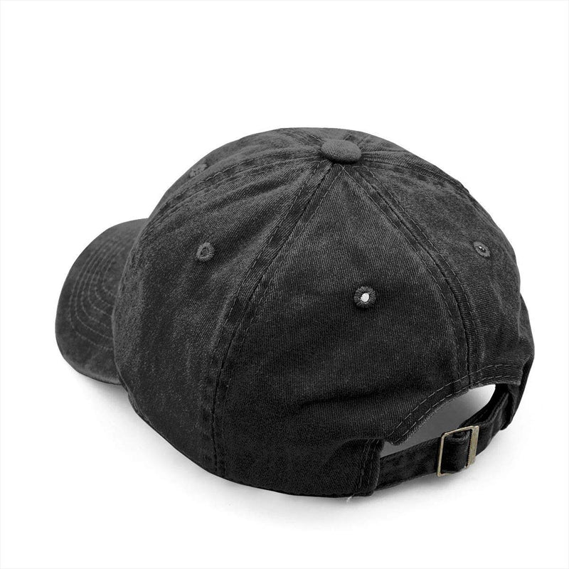 Unisex T Rex Skeleton Dinosaur Denim Hat Adjustable Washed Dyed Cotton Dad Baseball Caps One Size Black - BeesActive Australia