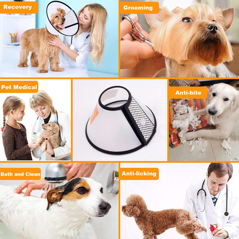 Bepets Cat Cone Collar, Pet Cone Cat Recovery Cone for Kitten Cone After Surgery Anti-Bite Lick Wound Medical, Protective Cat Head Cone Kitten Cone Collar Cat E Collar for Cats Kitty Rabbit (Small 6#) - BeesActive Australia