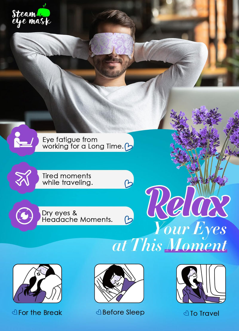 BeMyLady Heating Eye Mask Self Steam Eye Mask 20Pcs Mixed pack for Puffy Eyes,Dry Eyes,Blepharitis,Migraine,Fatigue Disposable Moist Hot Compress Eye Patch Great Gifts for Family and Friends Mixed bag - BeesActive Australia
