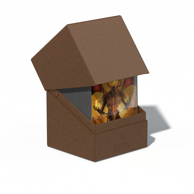Ultimate Guard RTE Boulder 100+, Deck Case for 100 Double-Sleeved TCG Cards, Brown, 97% Renewable, Made in Germany, Secure & Durable Storage 100+ - BeesActive Australia