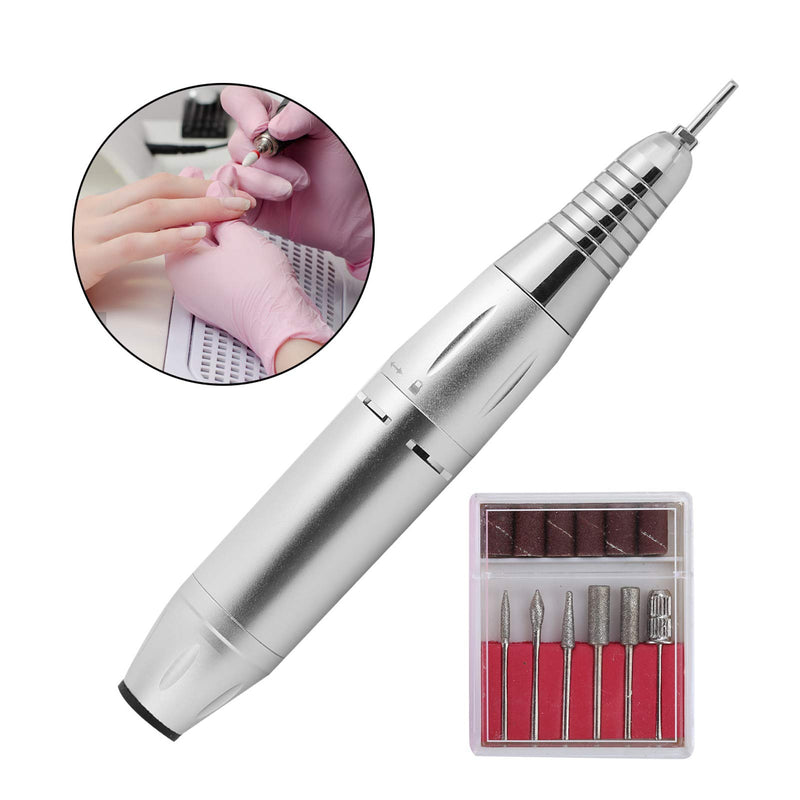 Electric Nail Drill Machine, 30000rpm High Speed Rechargeable Nail File Drill Polisher Nail Art Manicure Grinder Machine for Acrylic Gel Nails, Fast Manicure Pedicure (US Plug) US Plug - BeesActive Australia