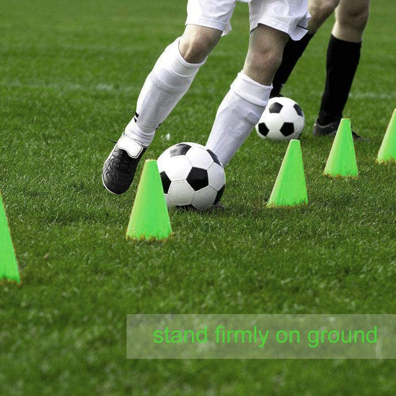 Yosoo Health Gear 3 Inch Soccer Training Cone, 10pcs Training Traffic Cones Football Training Holder Marker for Outdoor Activity Football Soccer Training Green - BeesActive Australia