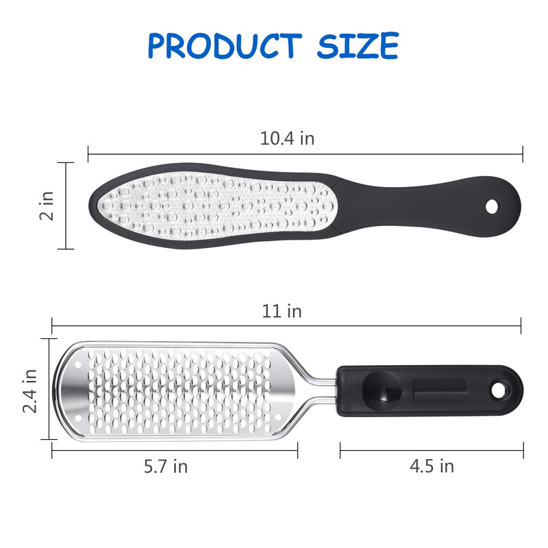 NuLink Foot Files Callus Remover, Colossal Foot Rasp, Foot Scrubber, Heel Scraper, Pedicure Rasp Foot File Dead Skin Double Sided Pedicure Foot Care Kit - BeesActive Australia