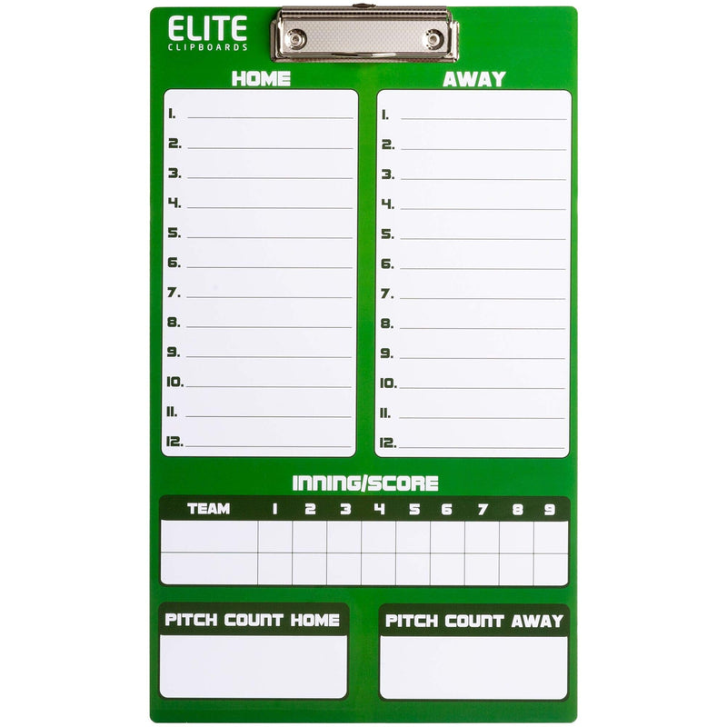 Elite Clipboards Dry Erase Baseball Coaches Clipboard | Double-Sided Baseball Marker Board - BeesActive Australia