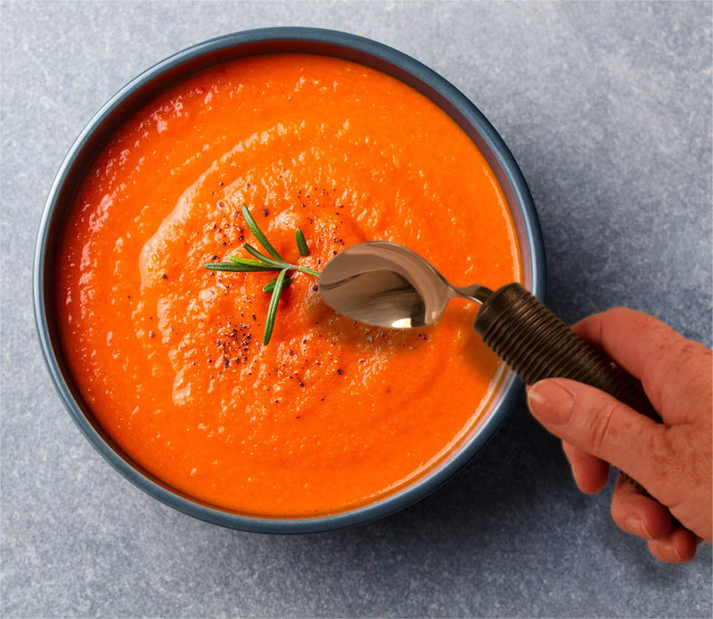 Aidapt Bendable Angled Spoon. Soft Grip Eating Aid that can be Bent to any Angle to help Reduce Wrist Stress from Twisting. Ideal for those with Arthritis, Limited Grip, Arm Movement or Tremors Single - BeesActive Australia