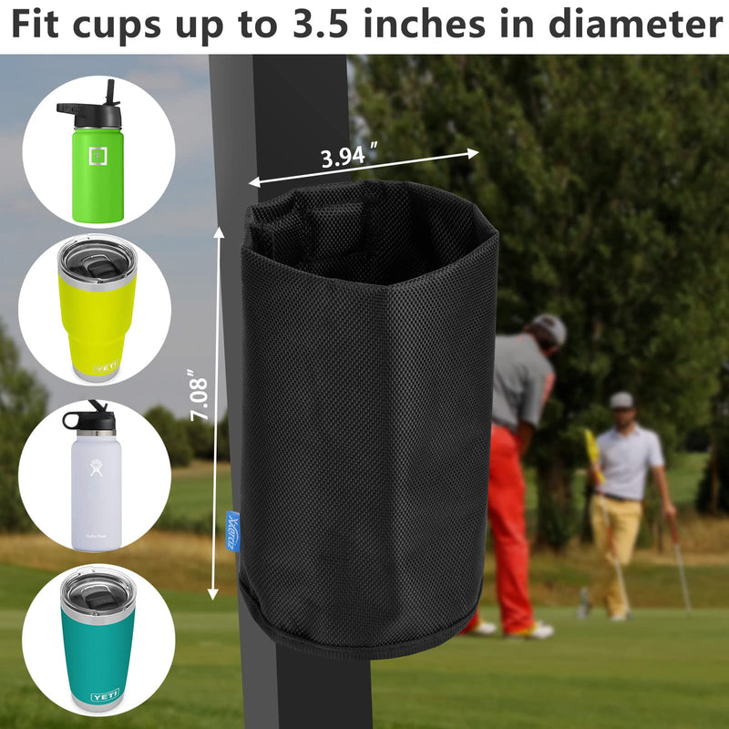 Xxerciz Magnetic Cup Holder for Golf Cart Organizer Rangefinder Holder Mount Drink Bottle Holder Toolbox Forklift Tractor Bus Lawnmower Accessory - BeesActive Australia