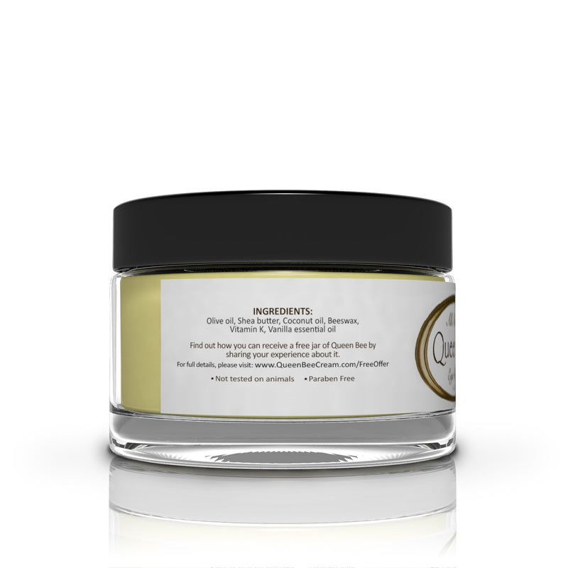 Queen Bee (2 Jars - 1 Ounce Each) All-Natural, Organic Under Eye Cream - Remove Dark Circles and Wrinkles Naturally - BeesActive Australia