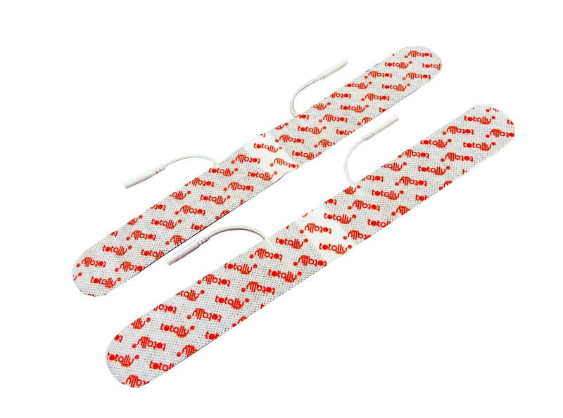 TENS Electrode Pads for Back Pain, Lumbago, Sciatica, Arthritis x 4 Spinal Long Tens Pads by Totally TENS 4cm x 33cm (2 Pairs) - BeesActive Australia