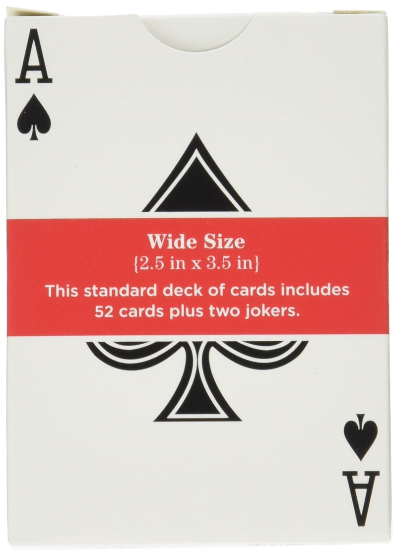 [AUSTRALIA] - Red Deck, Wide Size, Plastic Coated, Standard Playing Cards by Brybelly 