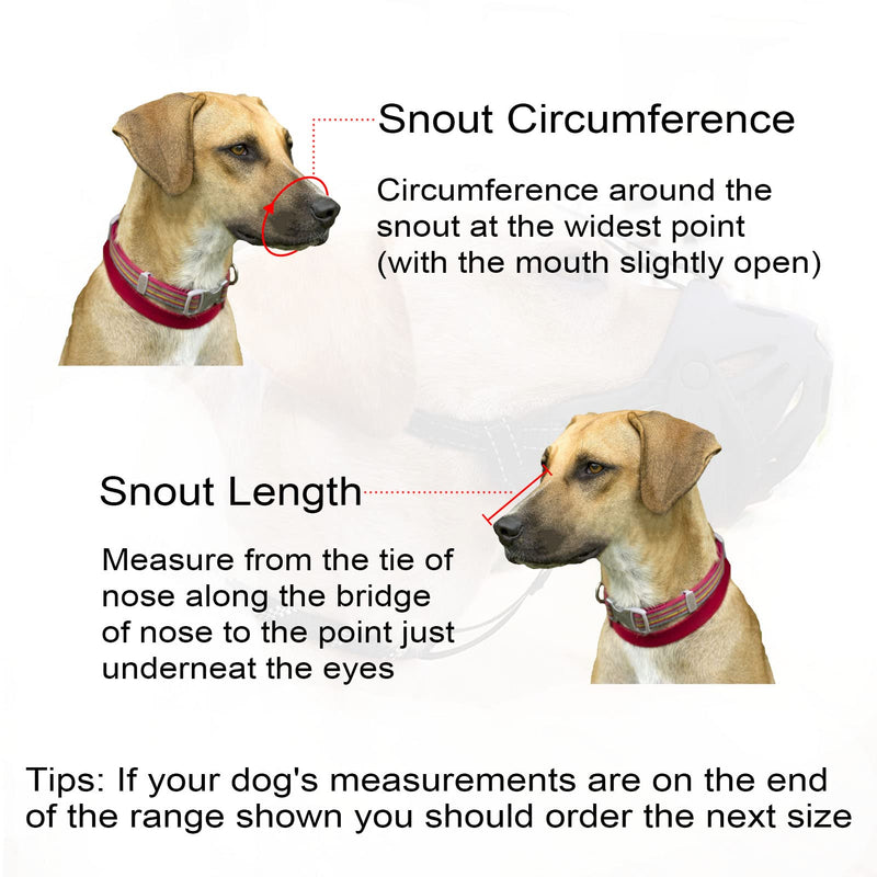 JIPIMON Dog Muzzle Prevents Biting Barking Chewing Breathable Drinkable Adjustable Basket Muzzle for Aggressive Small Medium Large Dogs 6 -Labrador - BeesActive Australia