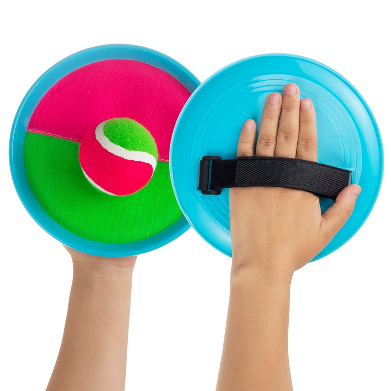 Outdoor Games for Kids, Beach Toys Toss and Catch Ball Set, Beach Games for Kids with 4 Paddles 4 Balls and 1 Storage Bag, Yard Games Outdoor Toys Playground Sets for Backyards/Kids/Adults/Family - BeesActive Australia