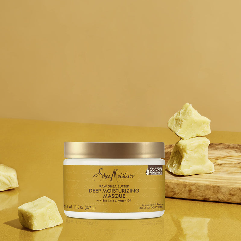 Sheamoisture Deep Treatment Masque for Dry, Damaged or Transitioning Hair Raw Shea Butter with Sea Kelp and Argan Oil 12 oz - BeesActive Australia