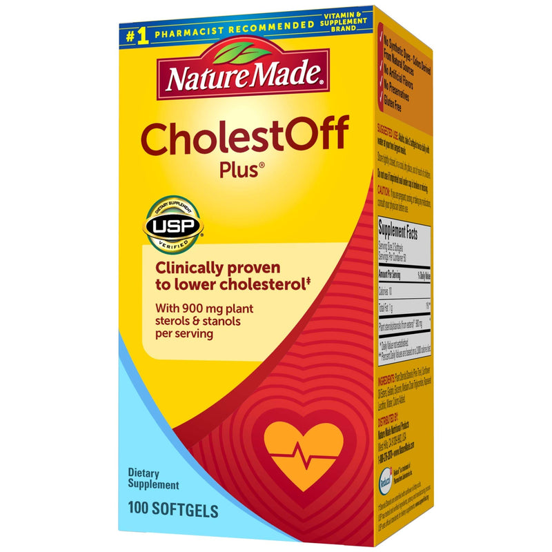 Nature Made CholestOff Plus Softgels, 100 Count for Heart Health 100 Count (Pack of 1) - BeesActive Australia