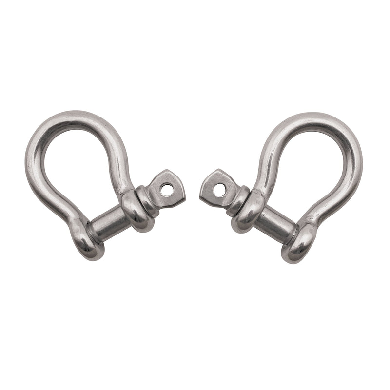 [AUSTRALIA] - Extreme Max 3006.6611 BoatTector Stainless Steel Marine Anchor Shackle, 1/4" Anchor Shackle 1/4" Stainless 2-Pack 