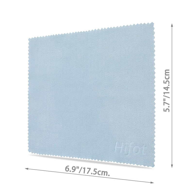 Hifot Microfiber Cleaning Cloth 12 Pack,Glasses Cleaning Cloth for Eyeglasses,Spectacles,Sunglasses, Camera Lenses, iPad,Tablets, Phones,LCD Screens and Delicate Surfaces-5.7"/14.5cm * 6.9"/17.5cm Multicolore-12 Pcs - BeesActive Australia