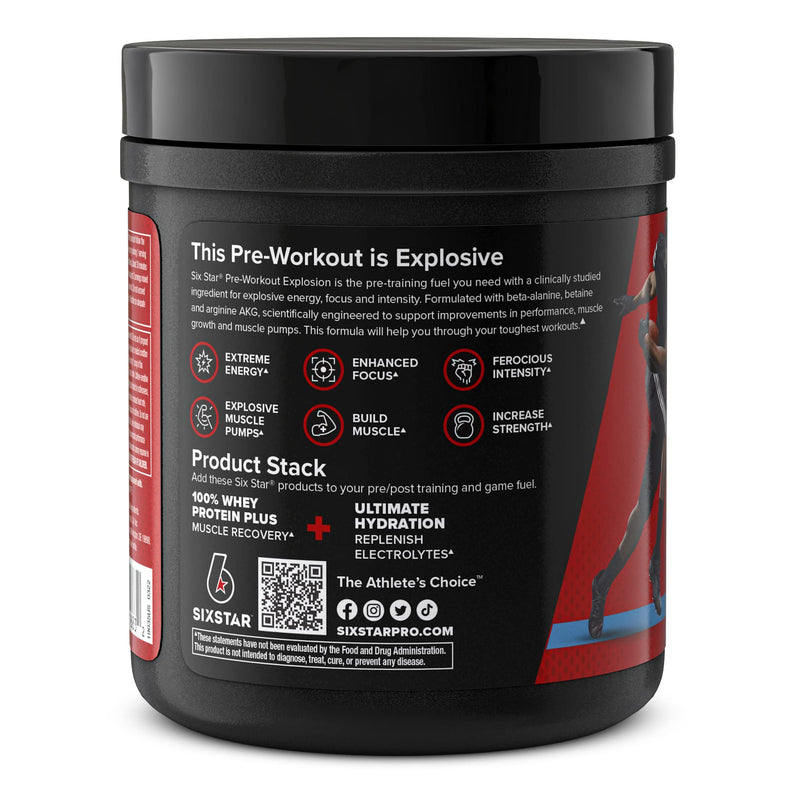 Six Star Pre Workout PreWorkout Explosion Pre Workout Powder for Men & Women PreWorkout Energy Powder Drink Mix Sports Nutrition Pre-Workout Products ICY Rocket Freeze(30 Servings) 7.41 Ounce (Pack of 1) - BeesActive Australia