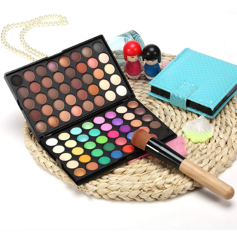 Eyeshadow Palette Makeup Kit, 80 Colors Glitter Make-Up Powder Eyeshadow Palette Eye Eye Shadows Eye Colour Grooming Makeup Palettes For Eyeshadow Palette Cosmetic Makeup Set - BeesActive Australia