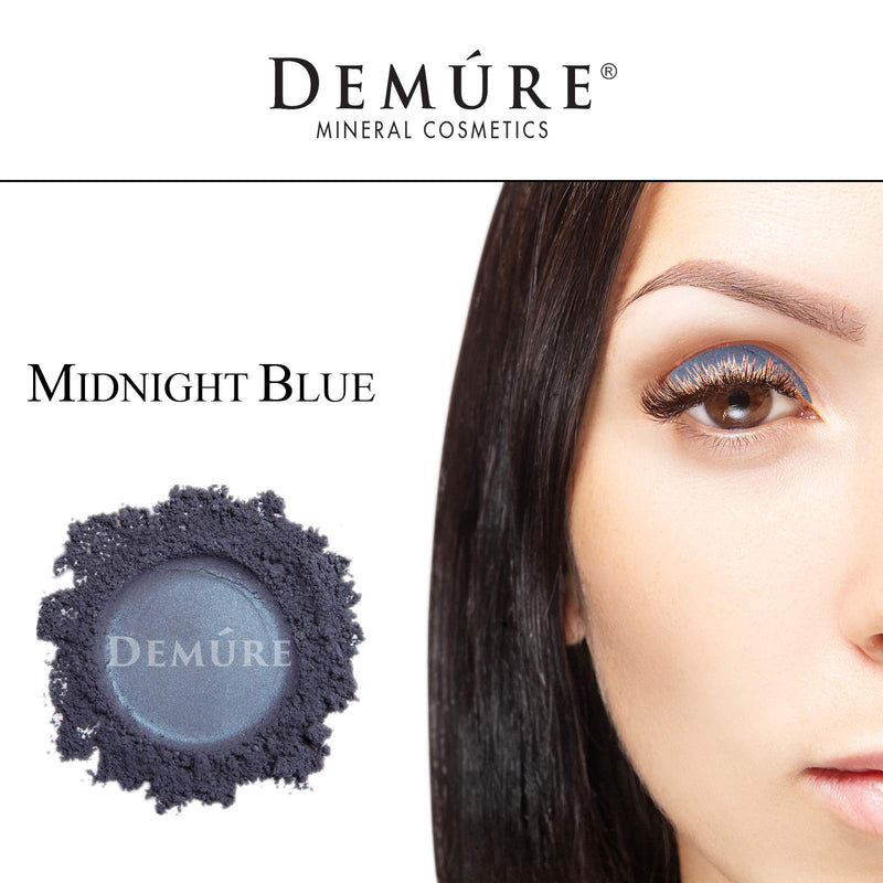 Mineral Make Up (Midnight Blue) Eye Shadow, Matte Eyeshadow, Loose Powder, Organic Makeup, Eye Makeup, Natural Makeup, Professional Makeup By Demure Midnight Blue - BeesActive Australia