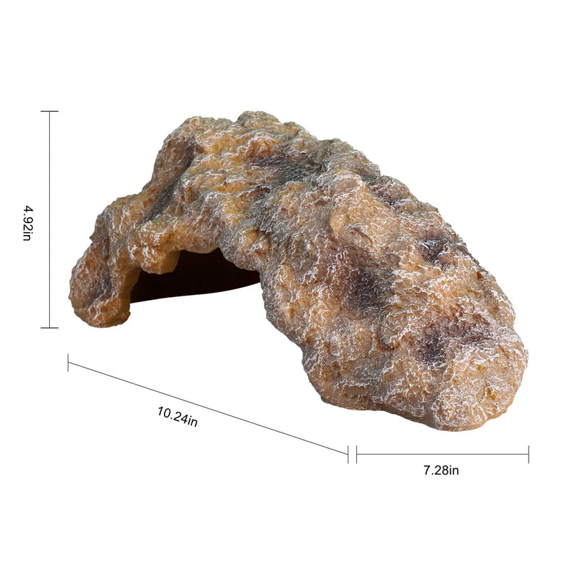Reptile Hides Large Rock Reptile Cave Hideout Terrarium Habitat Decor Ornament Shelter for Snake Geckos Lizards Bearded Dragon Turtle Frogs Amphibians - BeesActive Australia