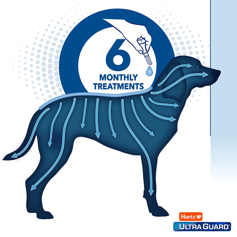 Hartz UltraGuard Dual Action Flea & Tick Topical Dog Treatment and Flea and Tick Prevention, 6 Months,31-60 Pound Dogs - BeesActive Australia