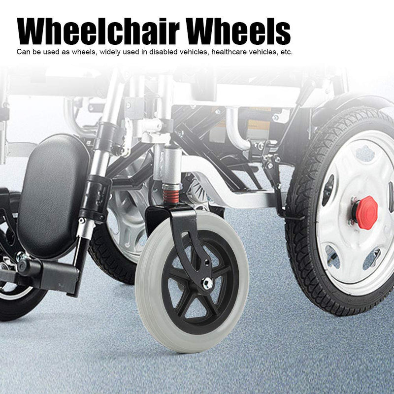Wheelchair Wheels，7 Inch Wheelchair Front Wheels，Disabled Old People Walk Chair Wheelchair Rubber Wheels - BeesActive Australia
