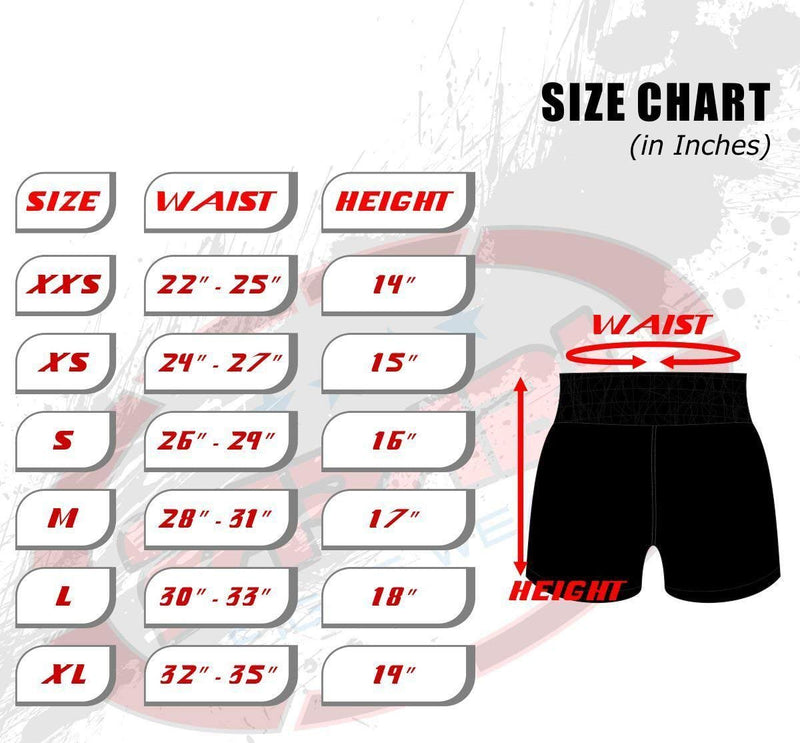 [AUSTRALIA] - Muay Thai Shorts Kickboxing Shorts MMA Boxing Training Medium 