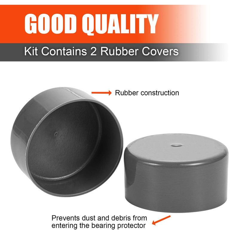 CZC AUTO Bearing Buddy Bras 1.98 Inch Rubber Caps Dust Covers Replacement for Bearing Partner Bra for Trailer Boat Wheel, 2 Pack - BeesActive Australia