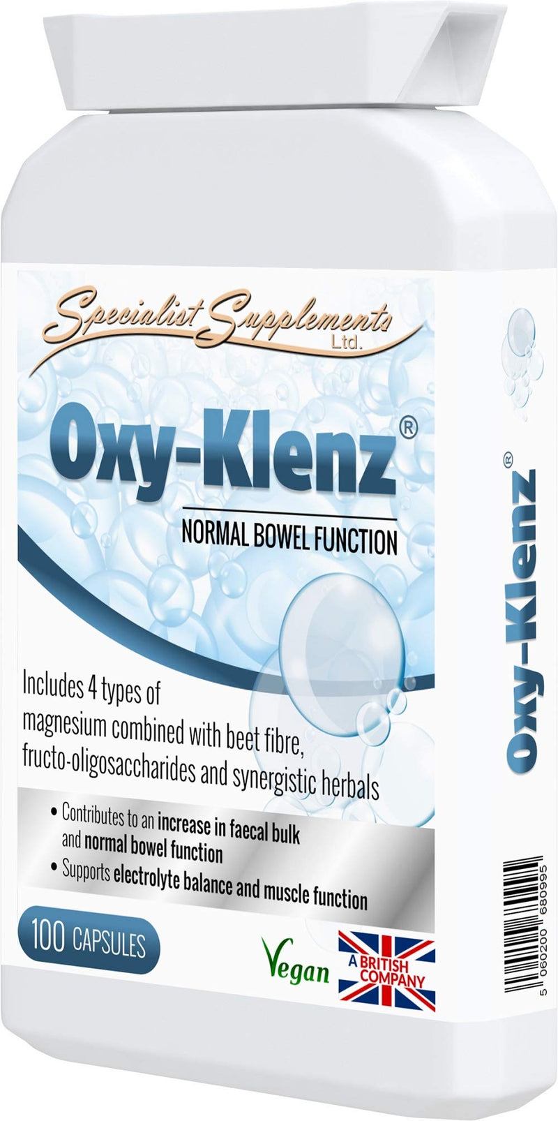 Specialist Supplements Oxy-Klenz Healthy Bowel Function 100 Capsules (Pack of 2) - BeesActive Australia