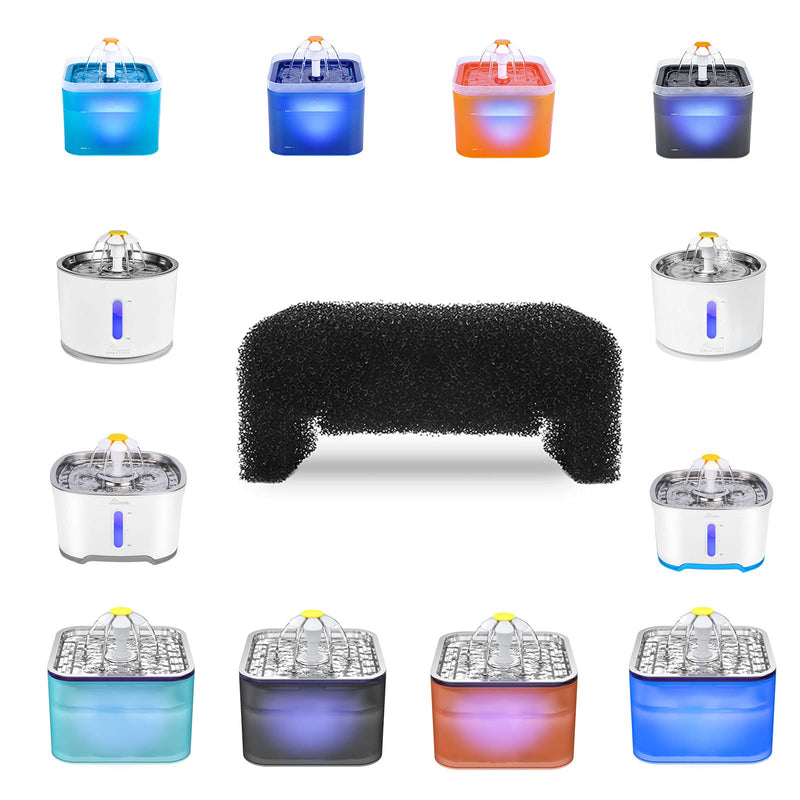 Wonder Creature Cat Fountain Filter, 4/8 Sponge Foam Filters Pack for Stainless Steel Top Cat Fountain, for Crystal and Fantasy Cat Fountain, Cat Water Dispenser Foam Filter - BeesActive Australia