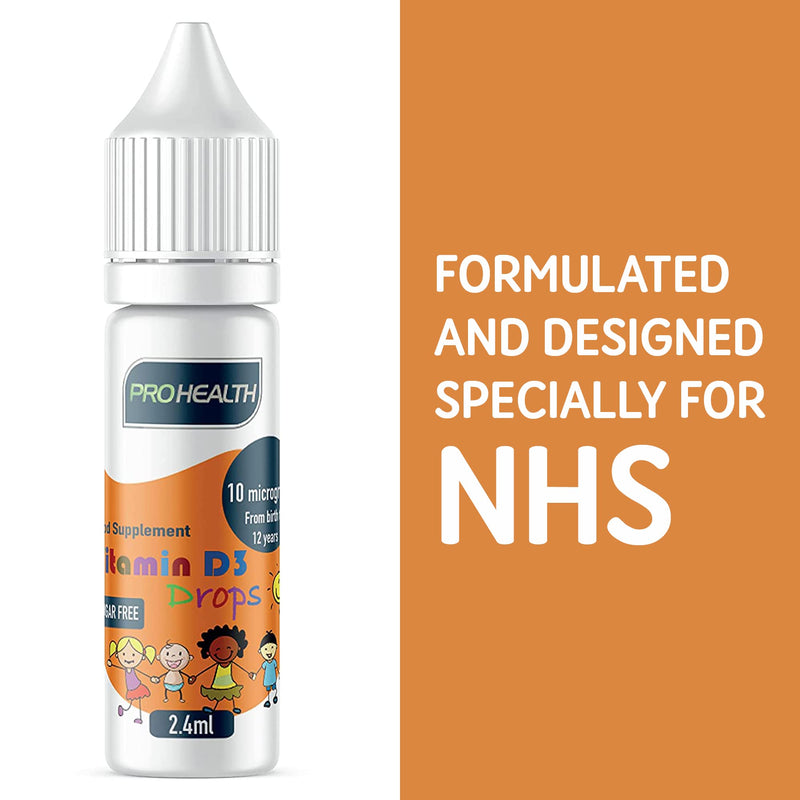 Vegan Baby Vitamin D3 Drops Formulated for NHS, 120 Drops 10�g, 4-Month Supply for Infants & Young Children, No Preservatives, No Taste, Non-GMO, Allergy-Friendly, Supports Bone, Teeth & Immune System Baby Drop - 4 Month Supply - BeesActive Australia