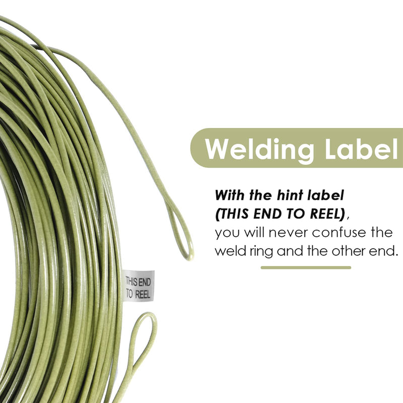 SF Fly Fishing Line Weight Forward Floating Line Welded Loop 100FT Without Spool Moss Green-without Spool WF6F 100FT - BeesActive Australia