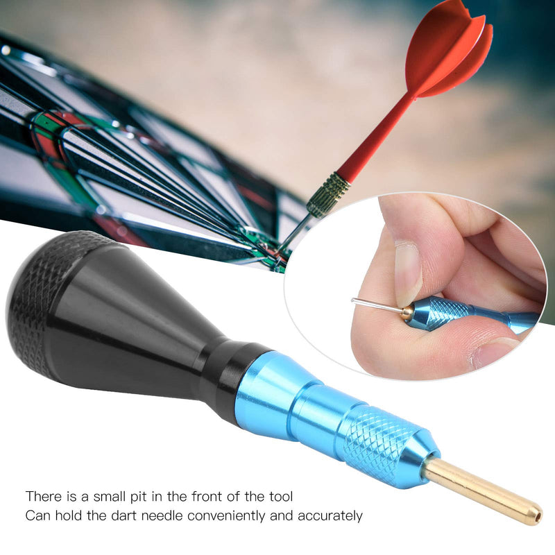 Dilwe Dart tip Remover, Dart Tool for Removing Dart tip Puller with Soft tip Dart Tool for Broken Tips, Dart tip Tool(Blue) - BeesActive Australia