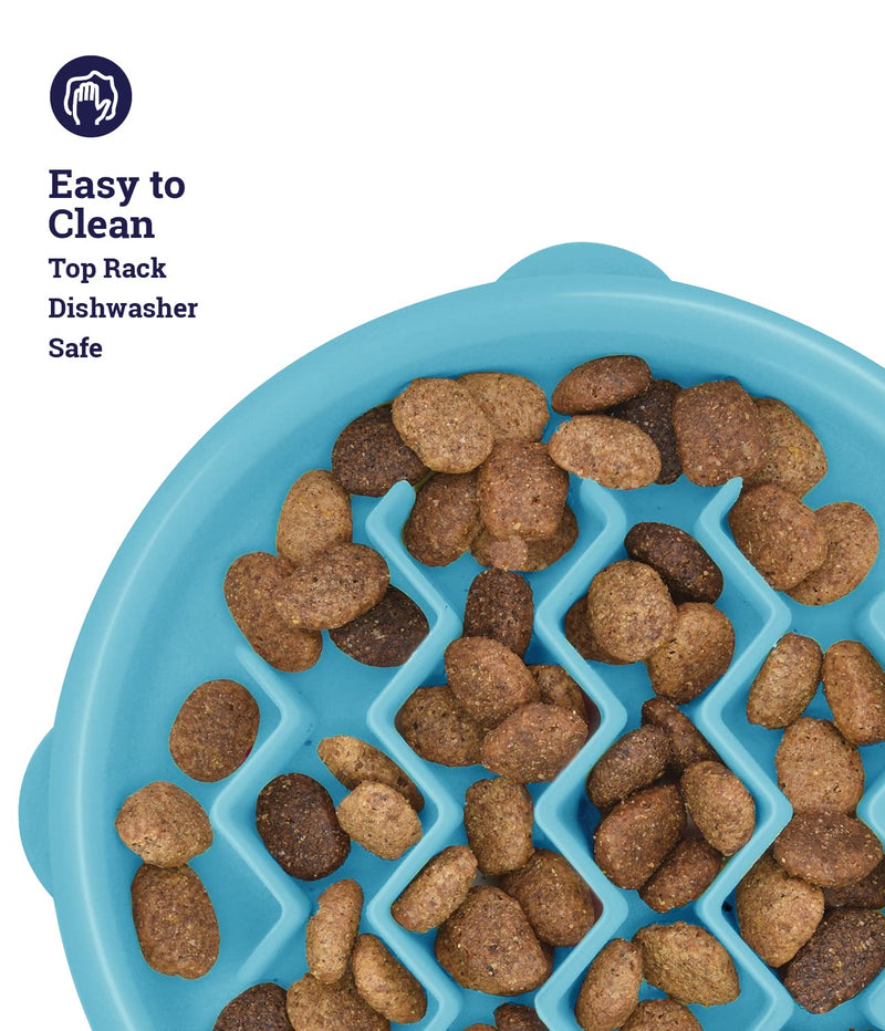 Petstages Interactive Cat Puzzles, Slow Feeders, and Treat Dispensing Toys Feeder Blue Fun Feeder - BeesActive Australia