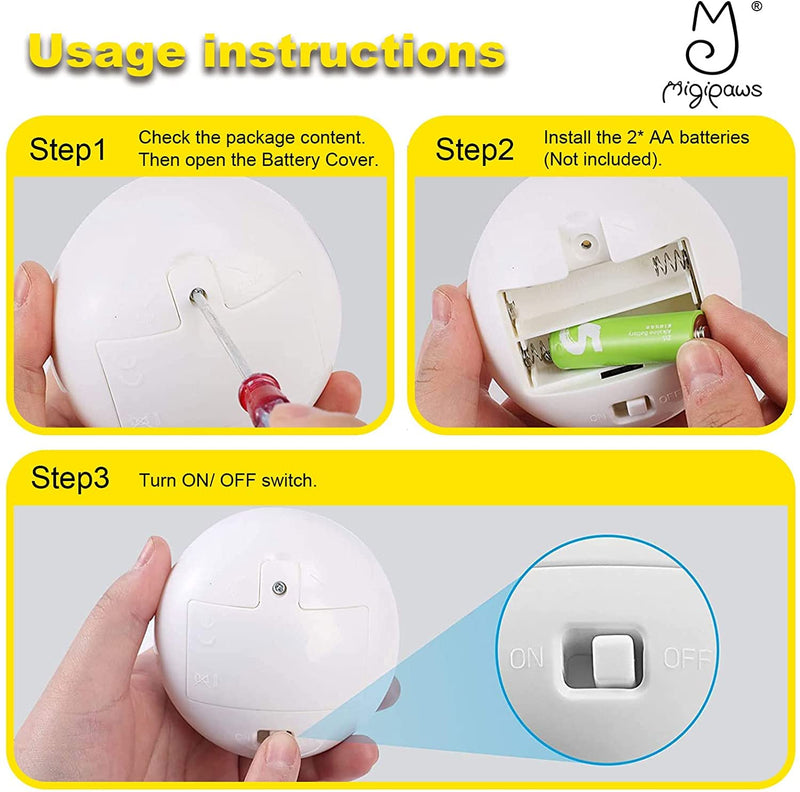 Migipaws Tunnel Cat Toys, Kitten Indoor Addict Interactive Movie with Automatic Butterfly Shadow Play, Innovation Pet Carton Box Toy, Rechargeable Butterfly cat toy - BeesActive Australia