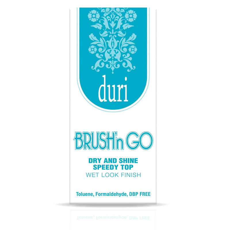 duri Brush’n GO Fast Dry and Shine Speedy Top Coat - Shiny Manicure, Protect Nails from Smudging, Hydrate, Nourish Cuticles, Non Chipping (0.61 fl.oz.) - BeesActive Australia